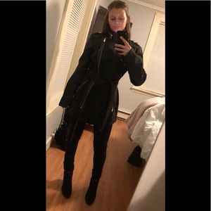 Michael Kors belted trench coat waterproof